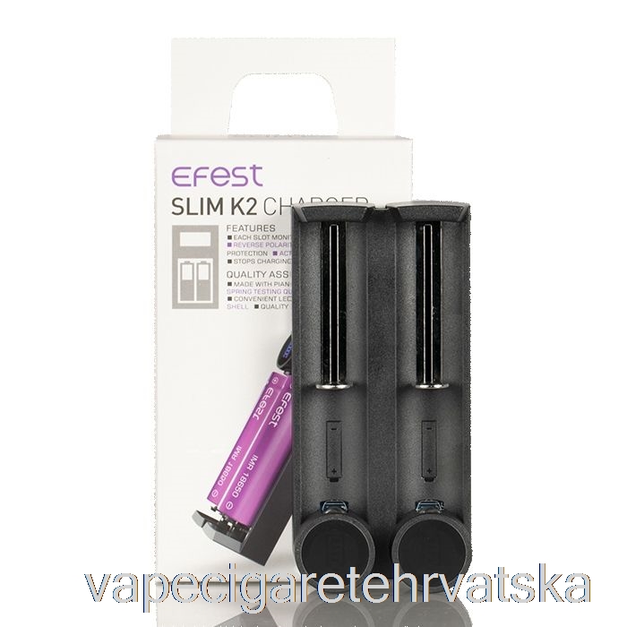 Vape Hrvatska Efest Slim K2 Punjač Za Baterije S Dva Utora