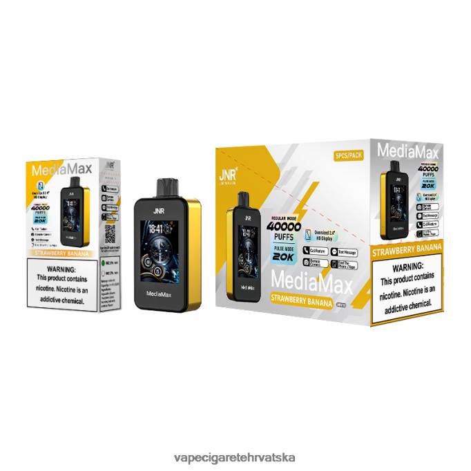 JNR MediaMax 40k puff PTFZ16 jagoda banana - Vape Online Shopping