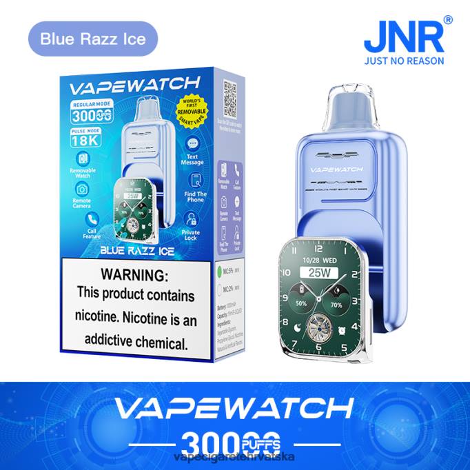 JNR vape sat PTFZ11 plavi razz led - Vape at Discounts